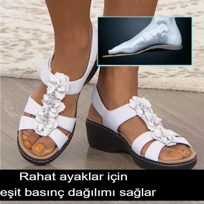 Bohem yazlık ortopedik sandaletler