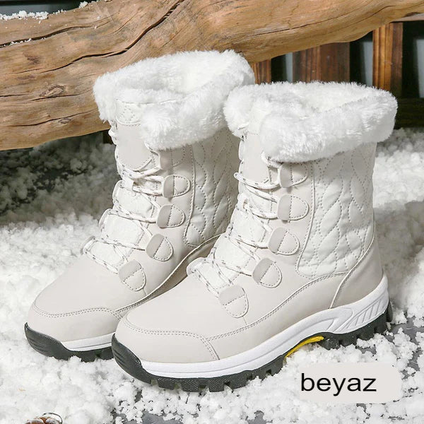 Kadın Su Geçirmez Kaymaz Kar Botları
