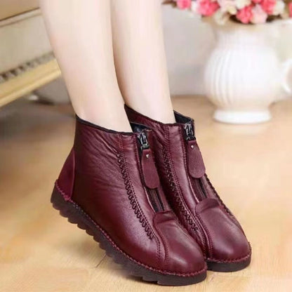 Women Soft Leather Winter Warm Shoes