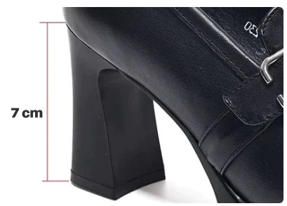 Orthopedic High Heel Leather Shoes